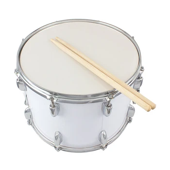 14-инчов походный барабан барабан от неръждаема стомана с пръчки Набор от раменните колани за студентски Професионален барабанист на Директна доставка