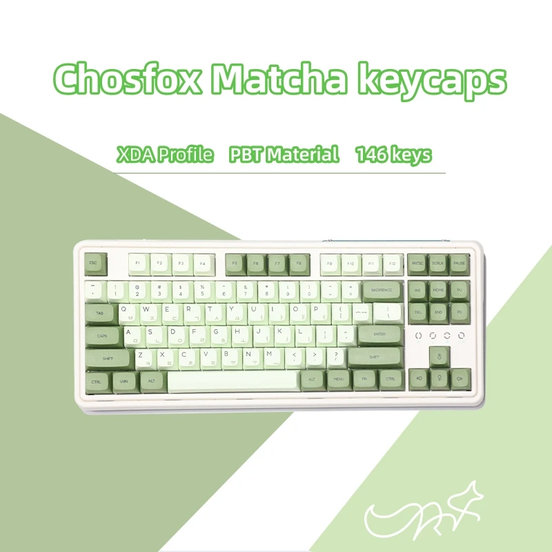 146 Клавиши Chosfox XDA Profile Keycaps PBT Keycaps Custom Slim MX Keycap за Геймерской Клавиатура Gateron Cherry MX Механични Превключватели