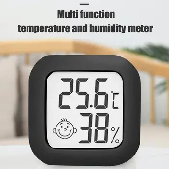 1бр Мини LCD дигитален термометър-влагомер Електронен измерител на температурата в помещението, сензор влагомер, така че, електронен термометър