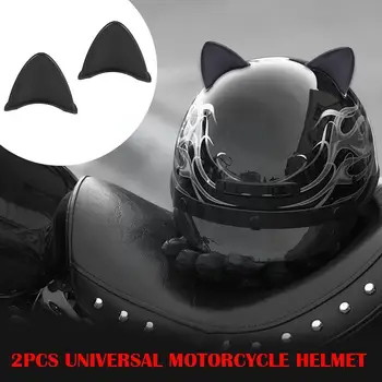 2 елемента Универсален мотоциклет шлем с Кошачьими уши, Аксесоари за каска, Спортни Ъглови Рога, за Украса на мотоциклет, Уличен Дяволът Z3M6