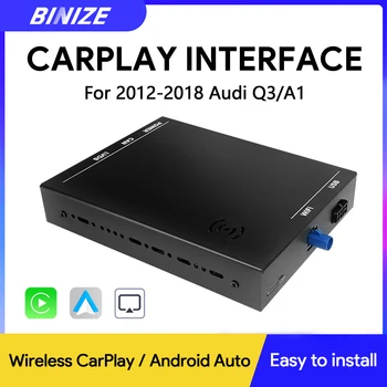 Binize Wireless CarPlay подходящи за Audi Q3 A1, OEM-екран MMI 2G Комплекти безжични декодери за дооснащения CarPlay