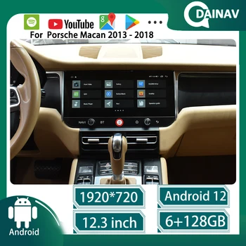 Автомобилно радио-128G Android 12 За Porsche Macan 2013-2018 Мултимедиен плейър GPS Навигация, WIFI Carplay Главното устройство