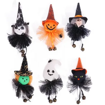 Декор за парти на Хелоуин, бар, висящи украшения, Тиква, Призрак Вещици, Черна котка, Чар, Ужасна Вещица, Окачване, Подаръци за рожден Щастлив Хелоуин