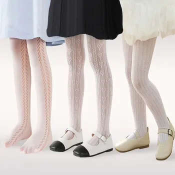 Детски чорапогащи за шик момичета, чорапи в рибарска мрежа, чорапогащници за балет и танци. Детски чорапи 