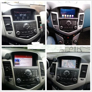 За Chevrolet Cruze 2008-2012 Автомобилен плейър GPS Навигация 128 GB Android Автомагнитола стерео главното устройство Аудиомагнитофон