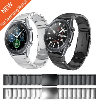 За Samsung Galaxy Watch Високо качество метална каишка 41 45 мм, гривна, за да Gear S3, класически каишки за часовници от неръждаема стомана