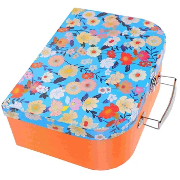 Картонени кутии Zerodeko, картонени куфари, Декоративна кутия за съхранение подарък бонбони, Картонена куфар с откидными капаци за багаж