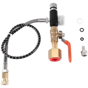 Конектор за зарядно клапан, жак за изпомпване на въглероден диоксид, дърворезба M11X1, адаптер за бързо свързване W21.8-14
