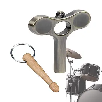Макара Ключ-Тунер Универсален Ключ За Настройка На Барабана Дизайн На Замъка На Барабана Аксесоари За Музикални Инструменти За Начинаещи Перкусионисти