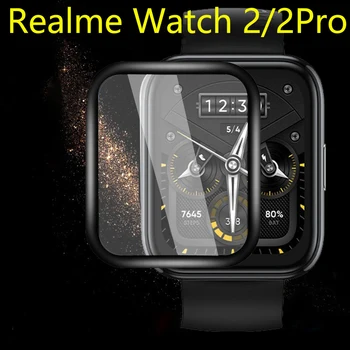 Меко защитно фолио с 3D-свита За защита на екрана Realme Watch 2/2 Pro 2pro Smartwatch с пълна LCD дисплея Защитно покритие