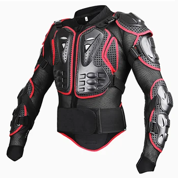 Мотоциклетът защитна броня, яке за облекло, кърпа за пълен бронежилета, защита на гърба на костенурка, за мотокрос, мотоциклетни якета, черен, здрав