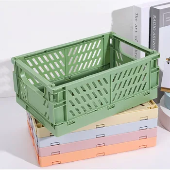 Настолни Кошница за съхранение Кутия-органайзер Сгъваема Кошница за дрехи Штабелируемый Органайзер за съхранение на Играчки Тенис на Пластмасов Контейнер-чекмедже за съхранение