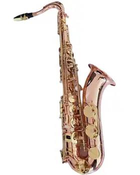 Нов професионален Тенор саксофон T-902, с подкрепата на срока от фосфорна бронз, Злато ключ, Тенор-саксофон, саксофон с футляром