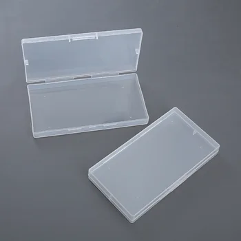 Прозрачен пластмасов Ковчег за съхранение на бижута Контейнер За мъниста Кутия за обеци За бижута Правоъгълна кутия