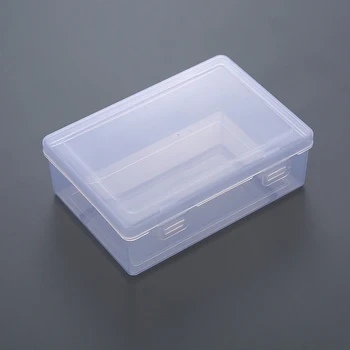 Прозрачна кутия за съхранение, Gatefold на резето, Мултифункционален контейнер за бижута, козметика червила за притежателя калъф