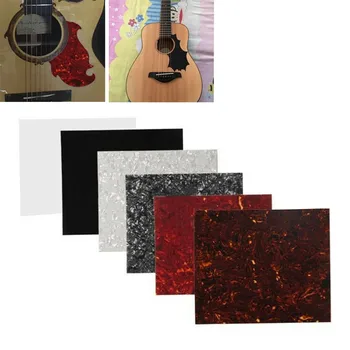 Тампон за акустична китара от целлулоидного материал, празен лист, самозалепващи табела за драскотини, са на разположение различни цветове.