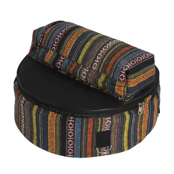 Чанта за малък барабан, раница с изображение в етнически стил, калъф за барабан с външни джобове, чанта за съхранение на аксесоари за инструменти