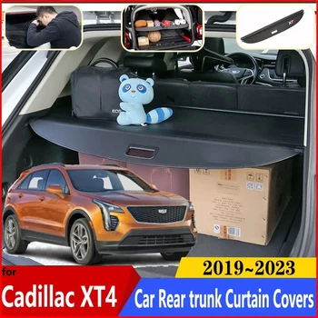 Шторка Багажника на Колата За Cadillac XT4 Аксесоари 2019 2020 2021 2022 2023 Шторка Багажника на Колата Прибиращи Седалките Аксесоари